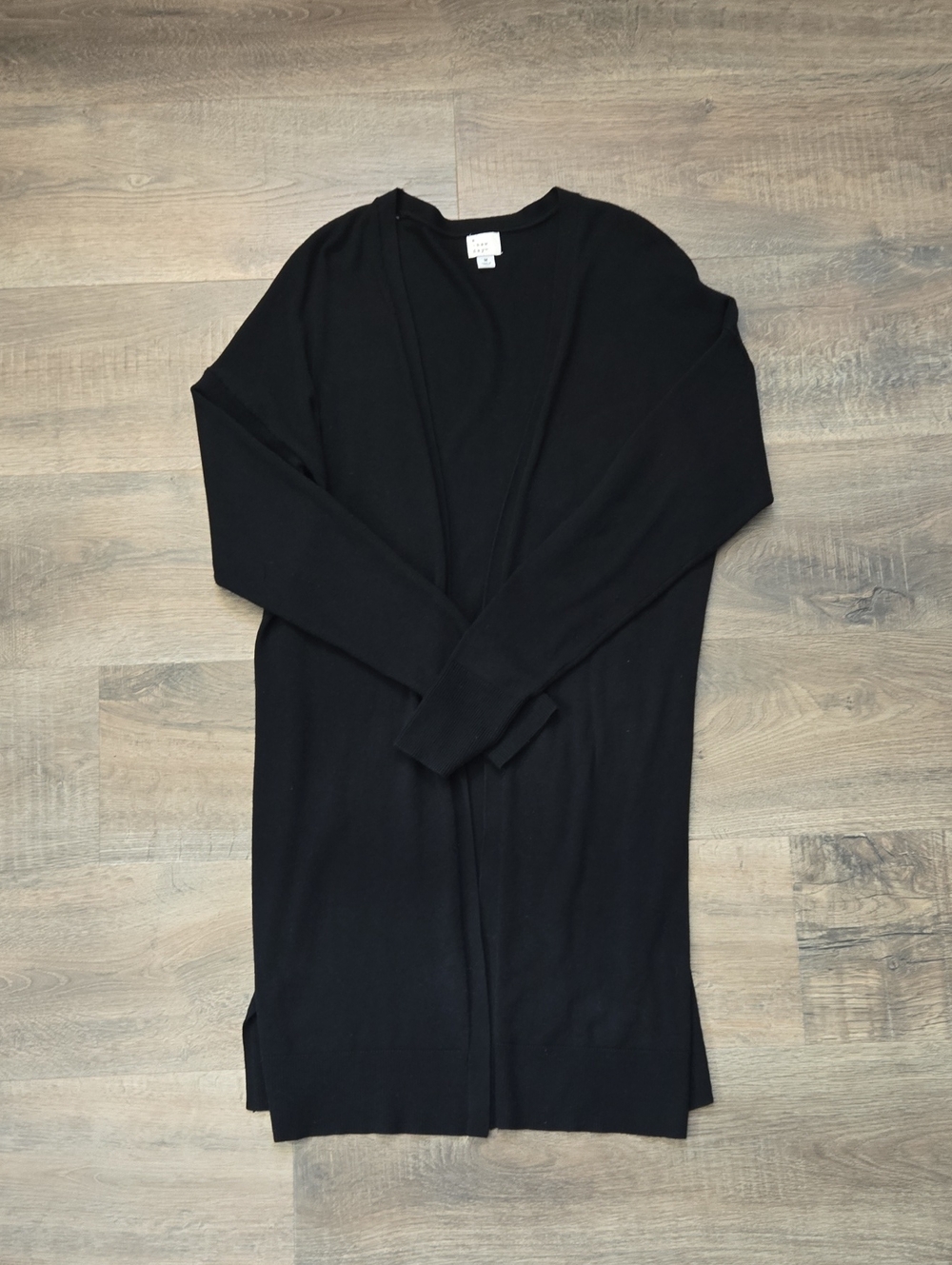 A New Day Long Cardigan Women's Black Medium